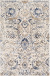Indigo Machine Woven Rug, by Surya, 7'2.61" length x 5'1.02" width thumbnail