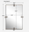 BATEAU MIRROR, by Uttermost, 25.25" width x 37.25" height x 2" depth thumbnail 3