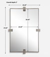 BATEAU MIRROR, by Uttermost, 25.25" width x 37.25" height x 2" depth thumbnail 3