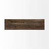 Trestman III 66L x 18W Brown Wood Top with Black Iron Base Accent Bench, Benche by Mercana, 66" length x 17.75" width x 16.75" height thumbnail 7