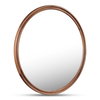 Alcott Large Round Mirror Walnut, by Moe's Home, 48" width x 48" height x 1.06" depth thumbnail 2