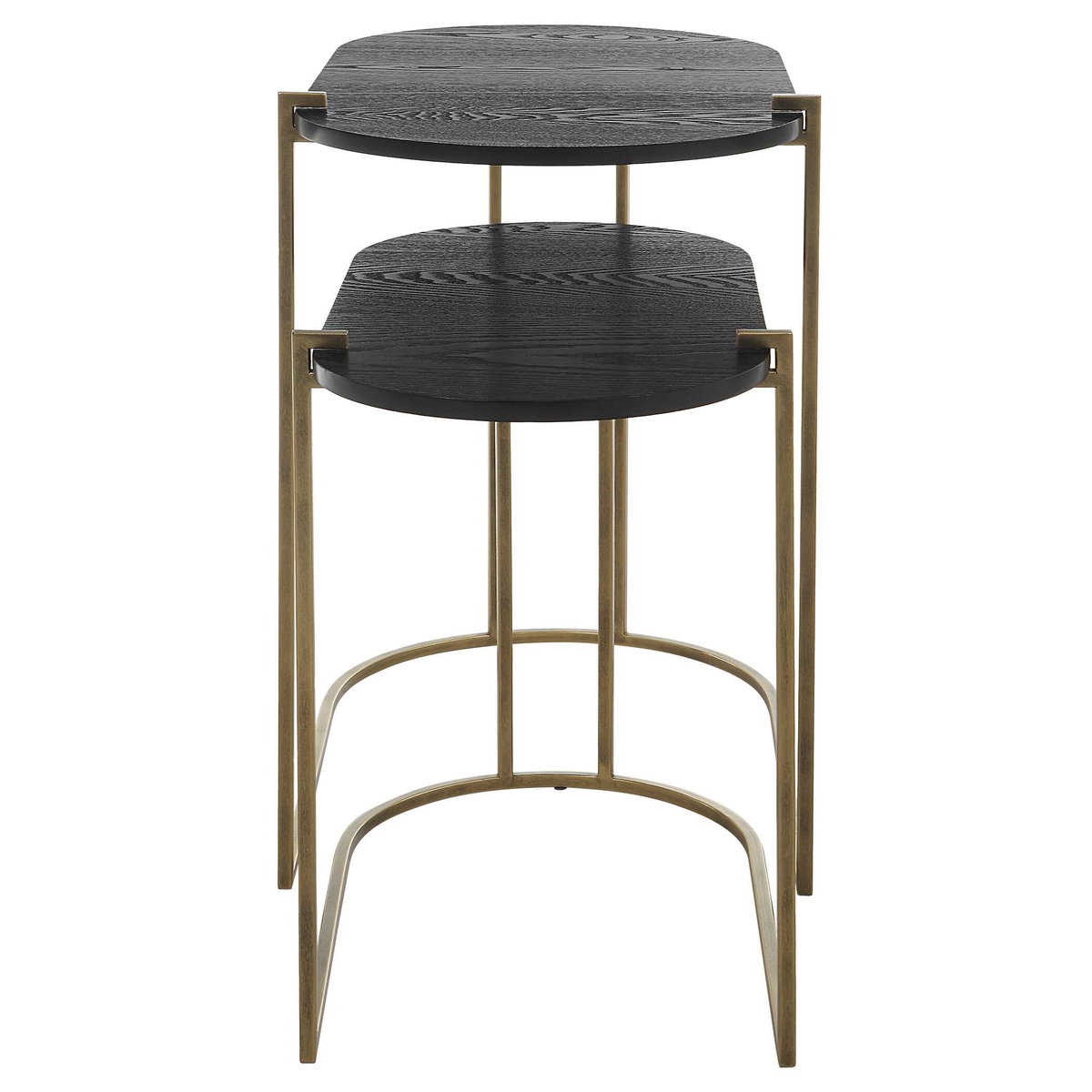 Aztec Wood Nesting Tables Set/2, Furniture by Uttermost, 26.5" width x 22" height x 13.75" depth View 9
