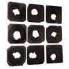 Bahati Ebony Wood Wall Art, S/9 thumbnail 5