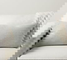 Online Designer Bedroom Belgian Linen Lumbar & Down Alternative Insert Bundle, 16" x 26", Chambray