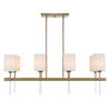 Awyr 8 Light Linear Chandelier, Pendant by Uttermost, 43.5" width x 16.5" height x 16" depth thumbnail 1