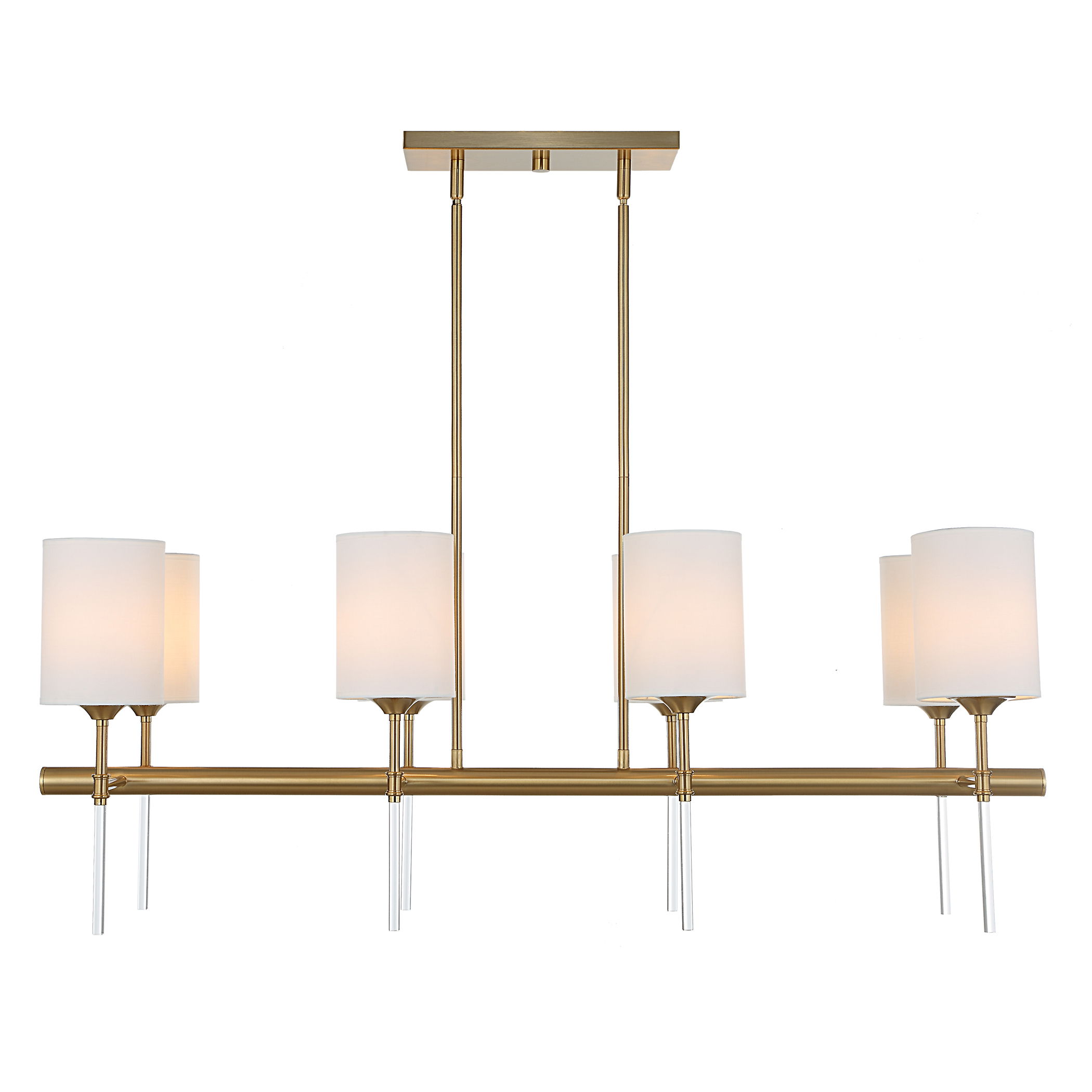 Awyr 8 Light Linear Chandelier large image 