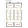Aerin Geometric Wall Art Set/2, by Uttermost, 15.75" width x 50.62" height x 1.25" depth thumbnail 3