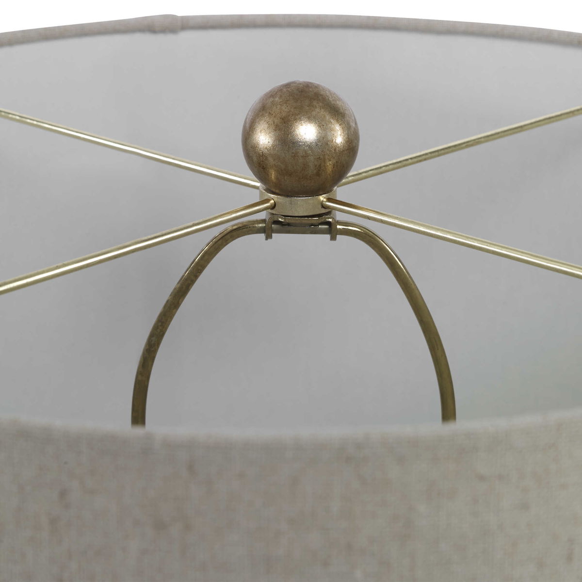 Amarey Metal Ring Table Lamp, by Uttermost, 17" width x 30" height x 17" depth View 5