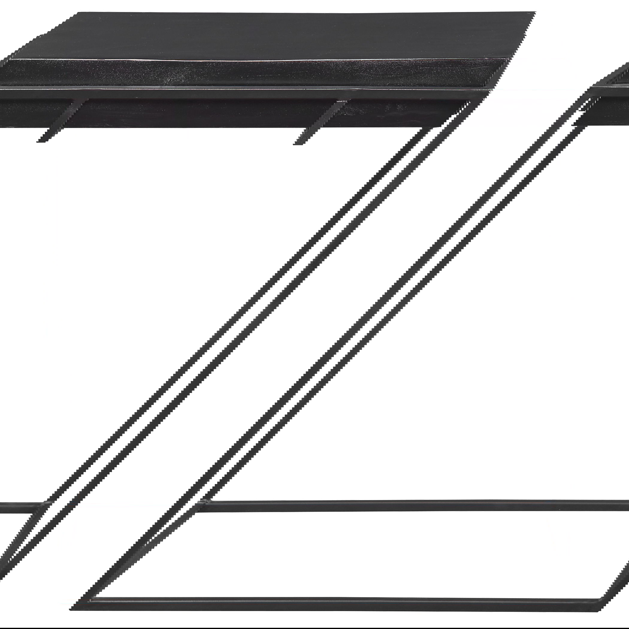 Telone Modern Black Side Table large image 