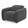 Eli Power Recliner Chair Dusk Grey, Accent Chair by Moe's Home, 41.5" width x 30" height x 43" depth thumbnail 3
