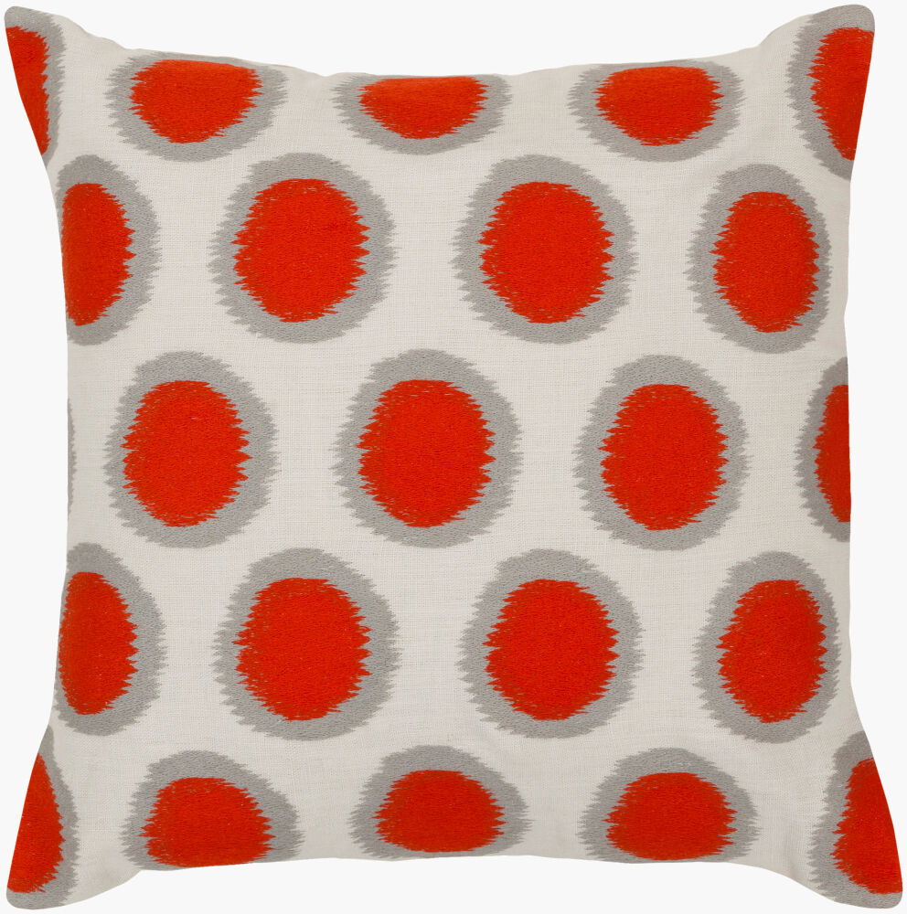 Ikat Dots Accent Pillow, Decorative Pillow by Surya, 18" length x 18" width