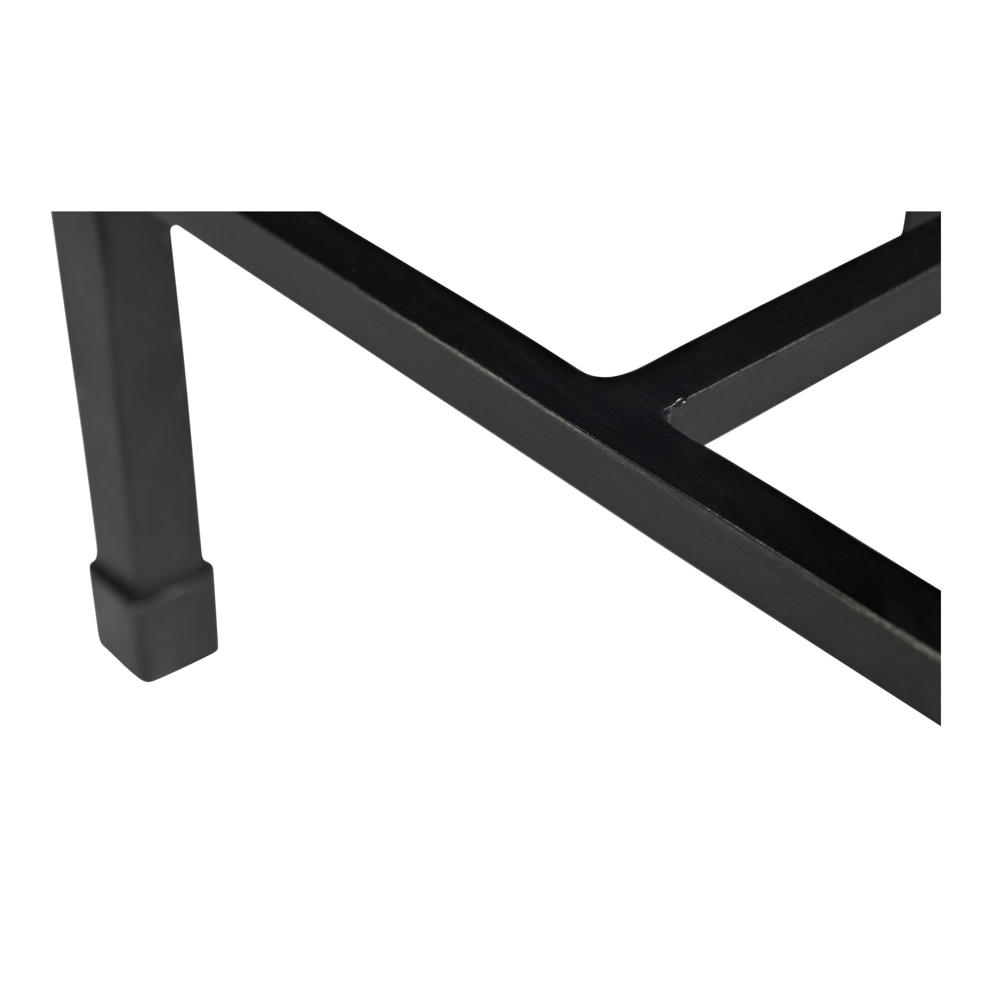 River Side Table Botticino Marble, Side & End Table by Moe's Home, 12.5" width x 24" height x 12.5" depth View 5