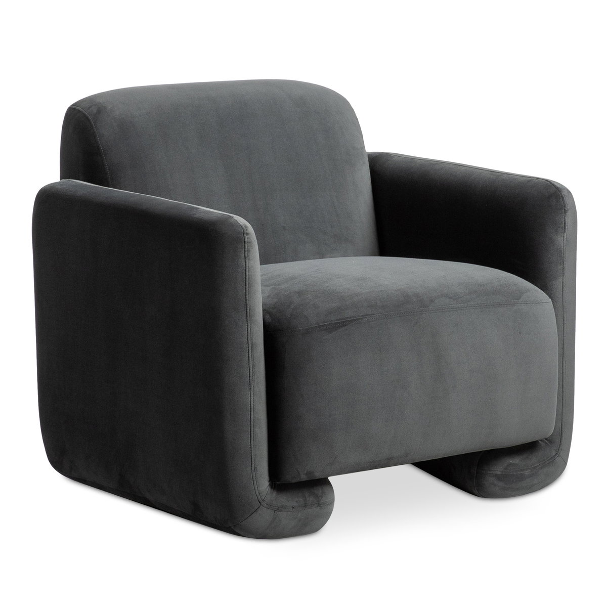 Fallon Accent Chair Shadow Grey, by Moe's Home, 34" width x 30" height x 32" depth View 2