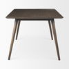 Nicholas II 72x39 Brown Solid Wood Top Metal/Wood Leg Dining Table thumbnail 4