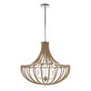 Lovelock 4 Light Rope Empire Chandelier, Pendant by Uttermost, 27.5" width x 24.25" height x 27.5" diameter thumbnail 6