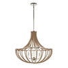 Lovelock 4 Light Rope Empire Chandelier, Pendant by Uttermost, 27.5" width x 24.25" height x 27.5" diameter thumbnail 6