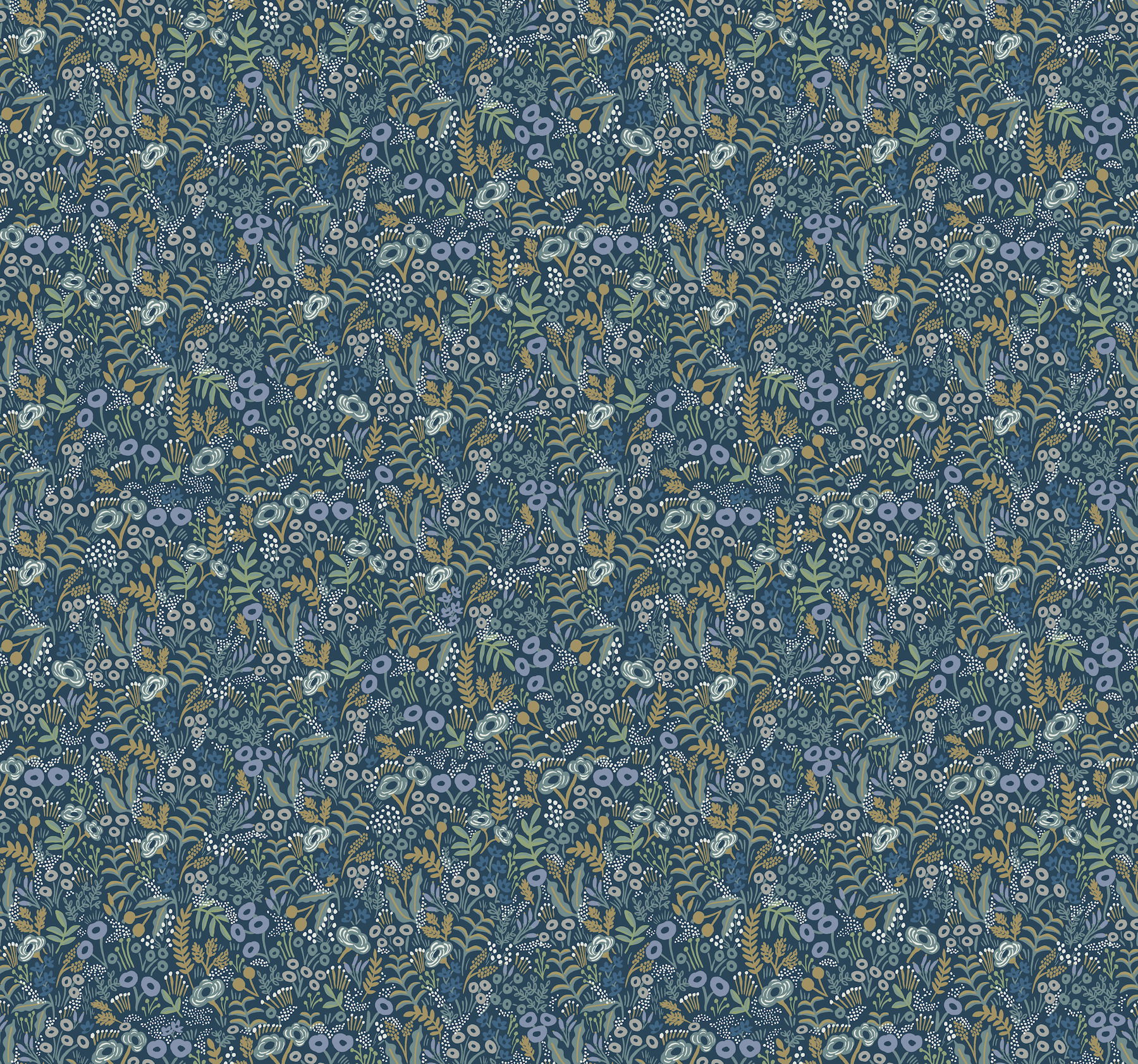 Tapestry Indigo Wallpaper large image 