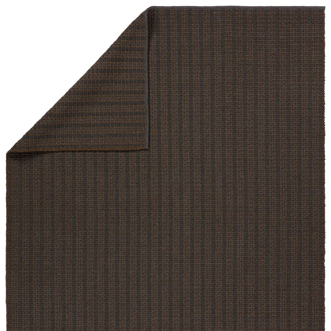 Elmas Handmade Indoor/Outdoor Striped Gray/Brown Area Rug (4'X6') large image 