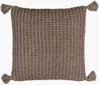 Makrome Accent Pillow, Decorative Pillow by Surya, 18" length x 18" width thumbnail