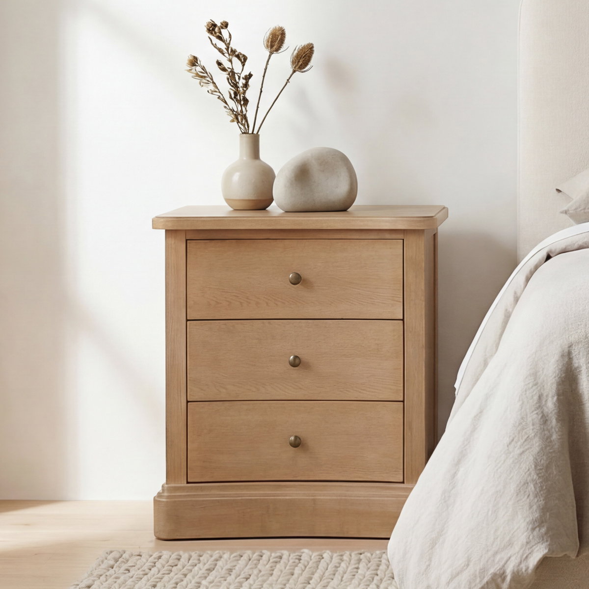 Clarence Nightstand Natural, by Moe's Home, 28" width x 30" height x 18" depth View 7