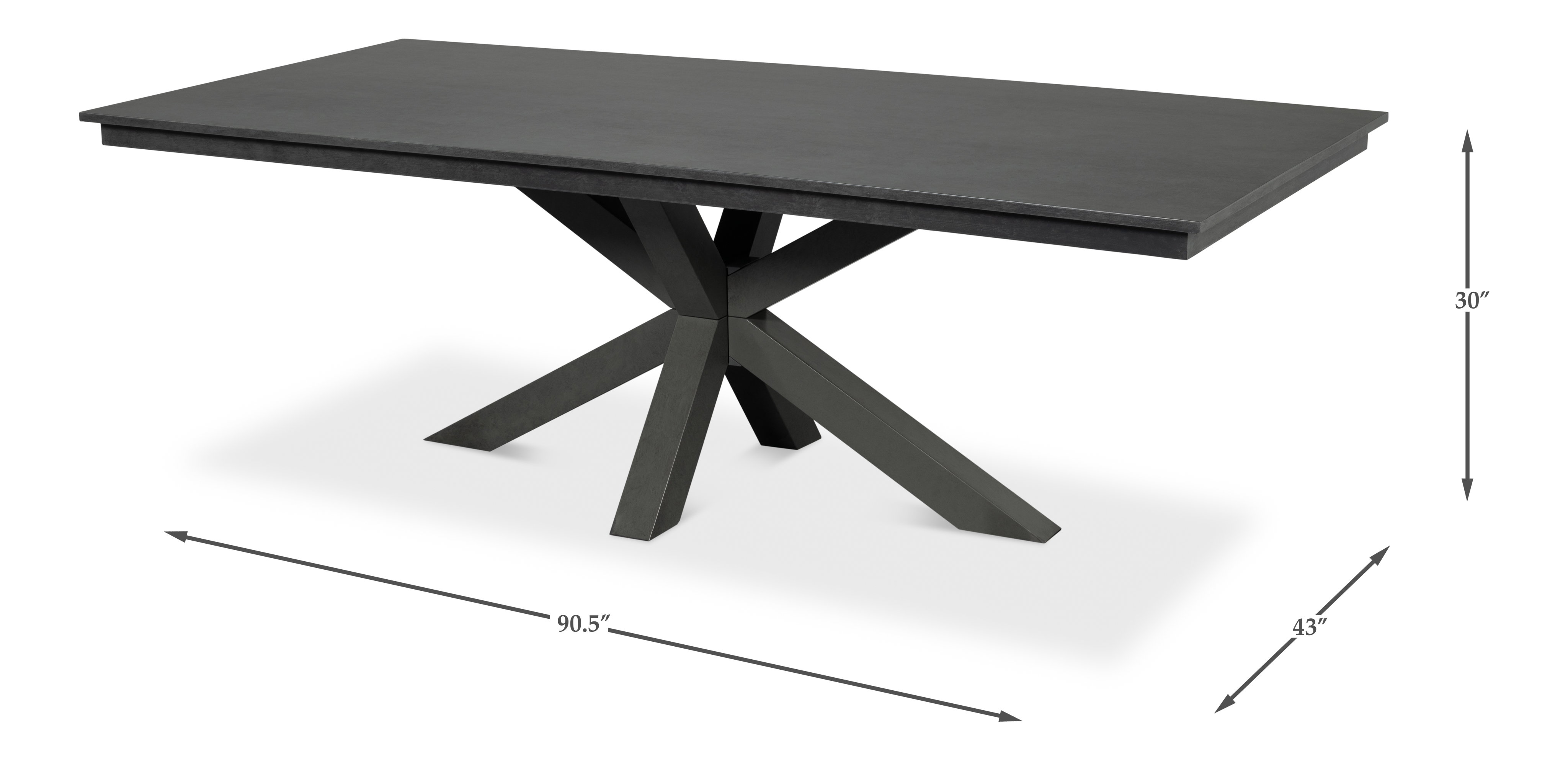 Eich Dining Table, by Sarreid, 45659" length x 43" width x 30" height View 15