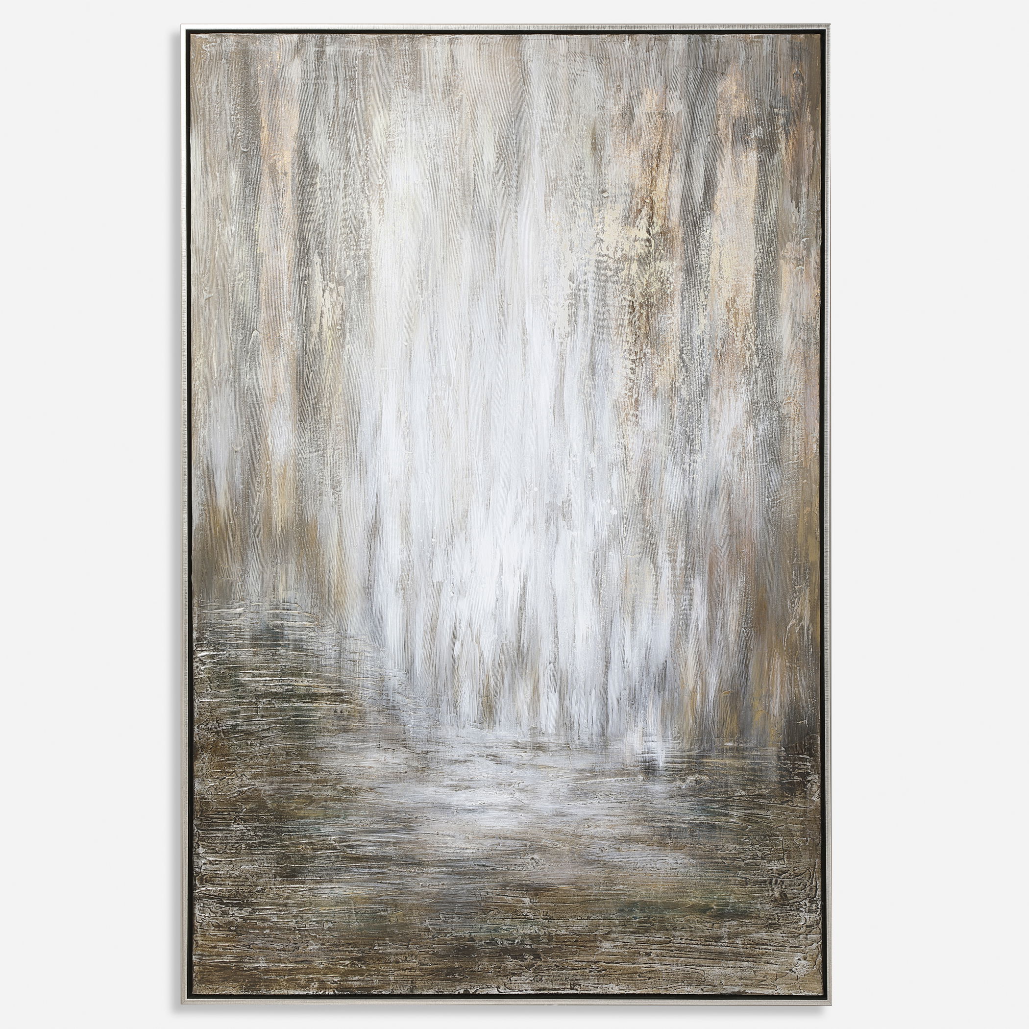 Desert Rain Hand Painted Abstract Art large image 