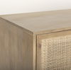 Grier 72.0L x 18.75W x 31.5H Light Brown Solid Wood with Cane Sideboard thumbnail 8