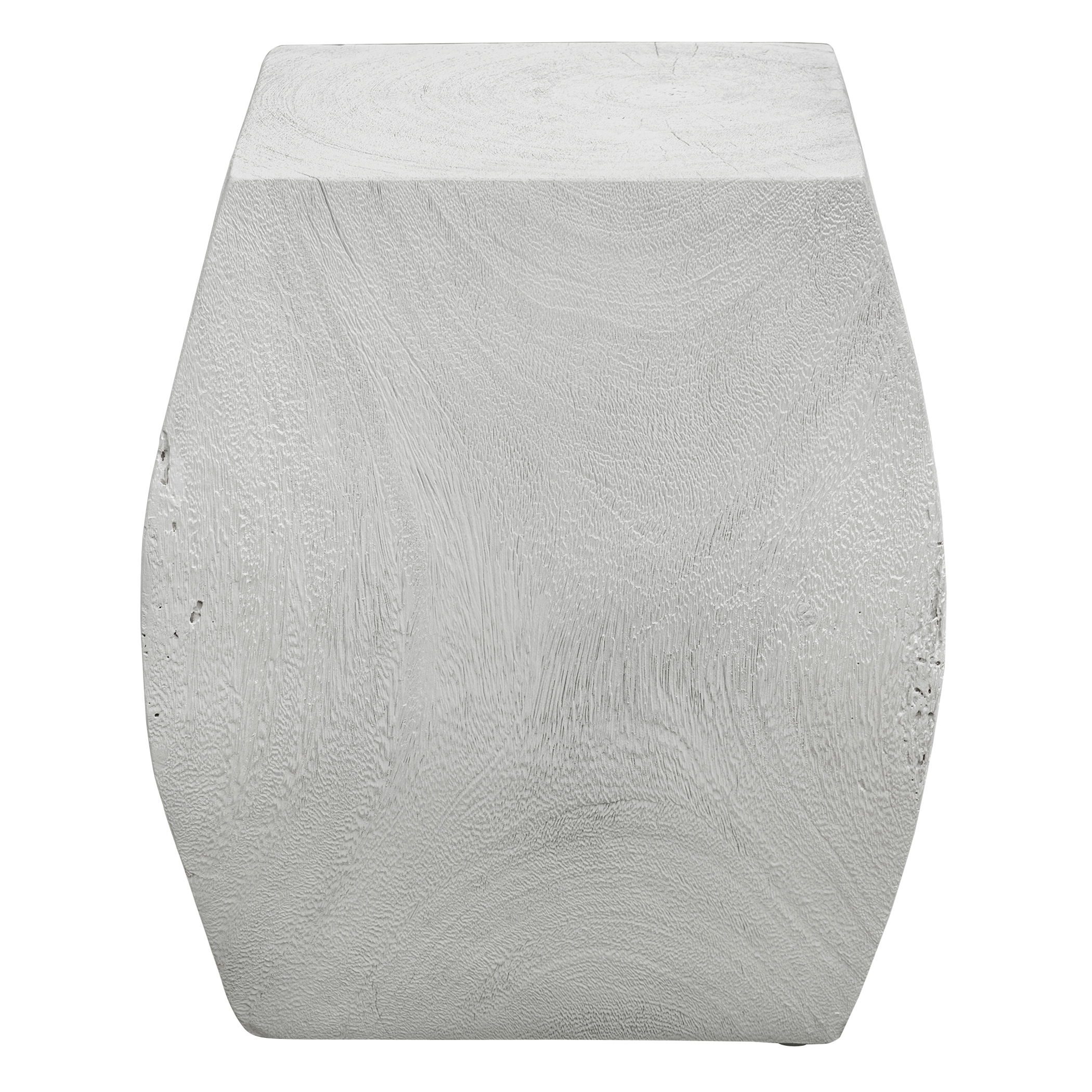 Grove Ivory Wooden Accent Stool Grove Ivory Wooden Accent Stool large image