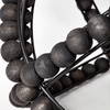 Earnhardt II Large 11L x 11W Black Wooden Beaded Orb, Decorative Object by Mercana, 11.22" length x 11.22" width x 11.61" height thumbnail 9