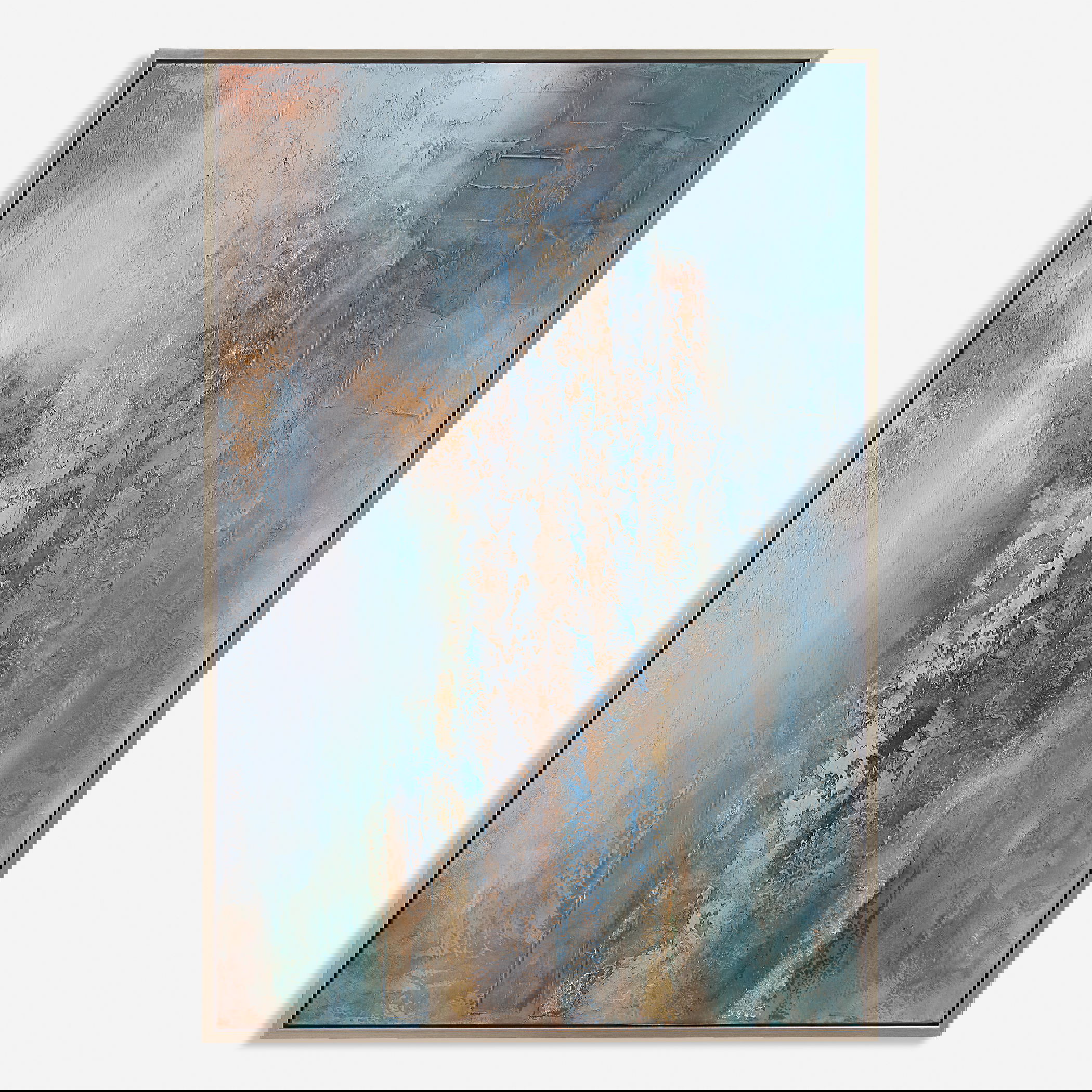 Rendezvous Hand Painted Abstract Art large image 