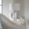 Waves Blue & White Table Lamp thumbnail 4