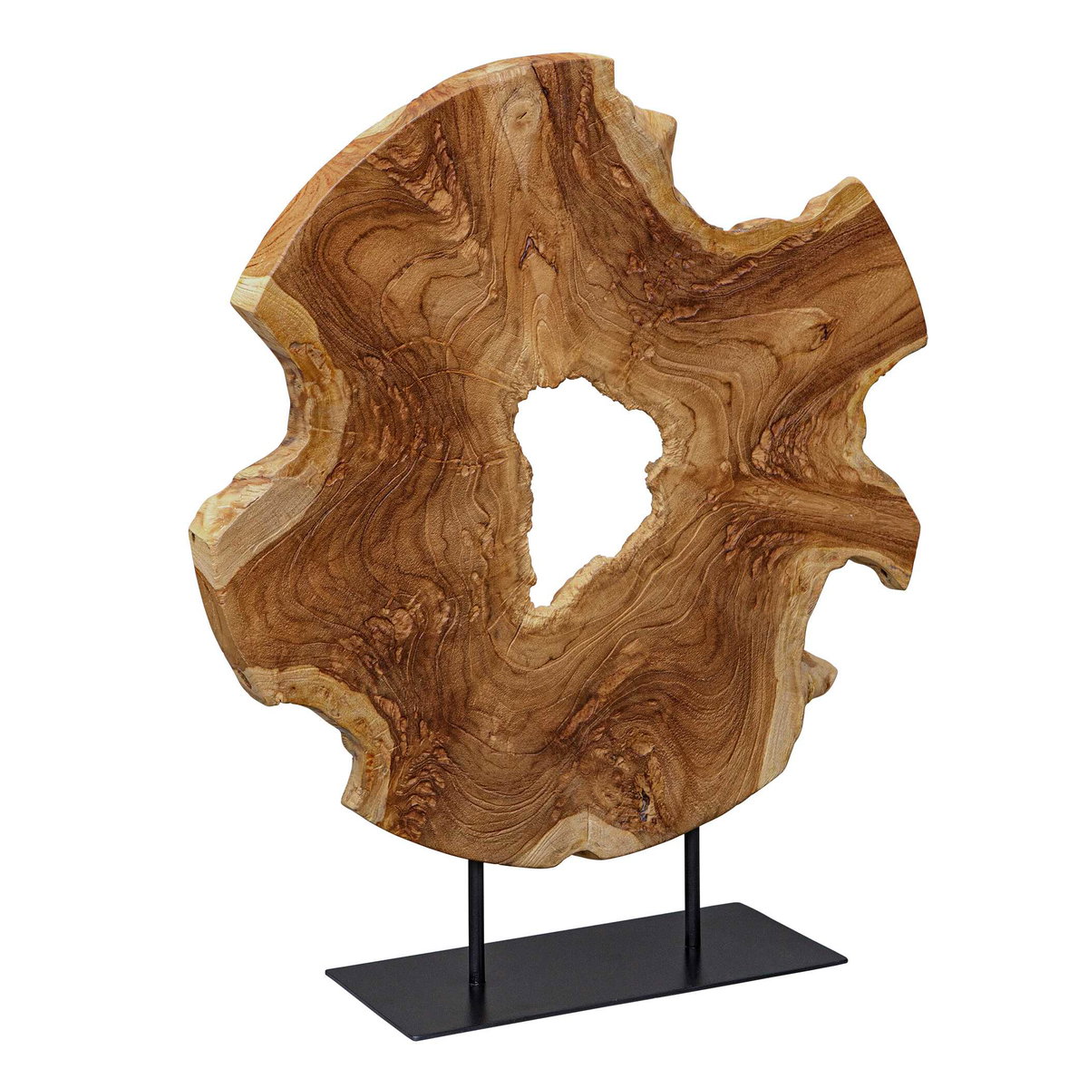 Bahati Wood Natural Sculpture, Figurines & Statue by Uttermost, 19.7" width x 22.8" height x 5.5" depth View 4