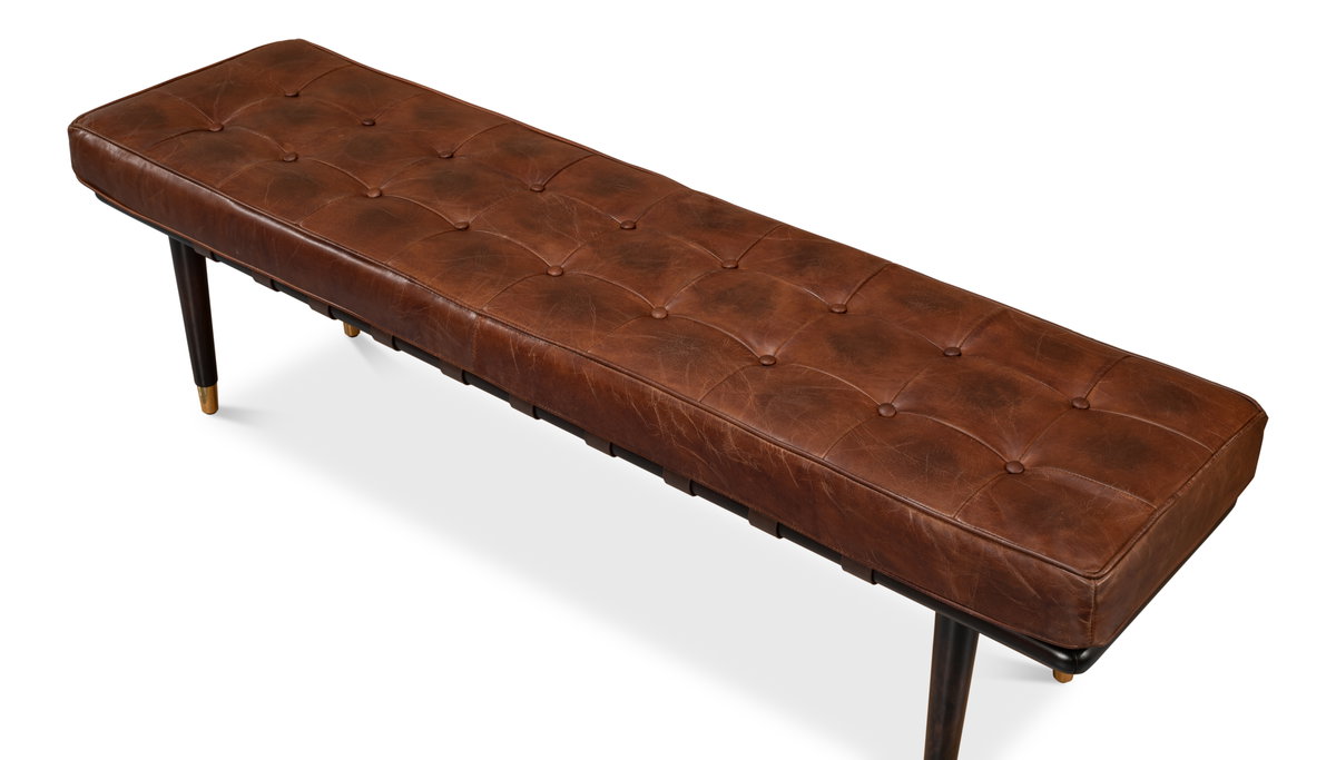 Prince Albert Bench, by Sarreid, 1'4" length x 5'4" width x 1'6" height View 9