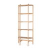 Taylin Light Brown Solid Wood Open Bookshelf thumbnail 0