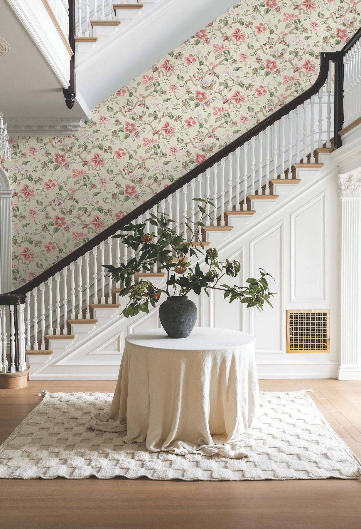 Marguerite Vine Cream Wallpaper large image 