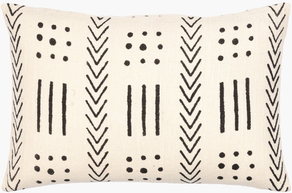 Malian Lumbar Pillow, Decorative Pillow by Surya, 14" length x 22" width