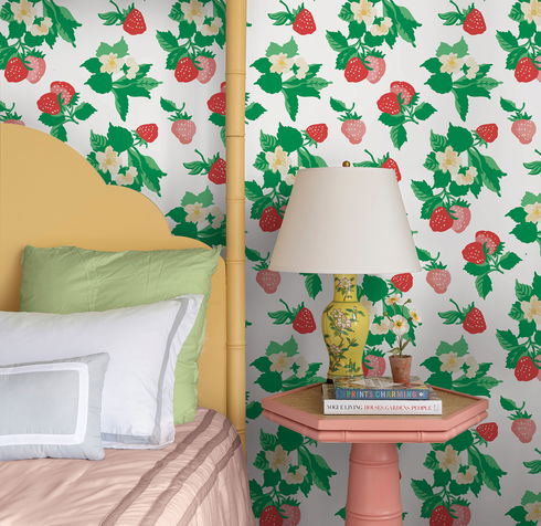 Berry Nice Berry Pink Peel & Stick Wallpaper