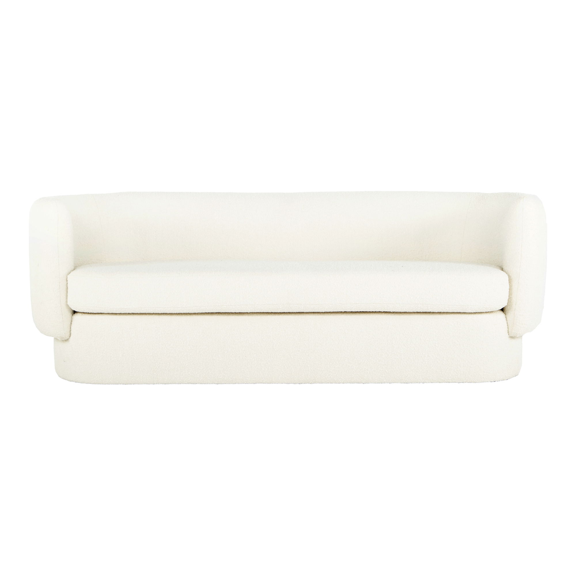 Koba Sofa Maya White, Sofas & Sectional by Moe's Home, 83.75" width x 29.5" height x 33.75" depth View 1