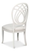 Goccia Side Chair, Cortina White, Crema, Dining Chair by Sarreid, 21" length x 19" width x 41" height thumbnail 10