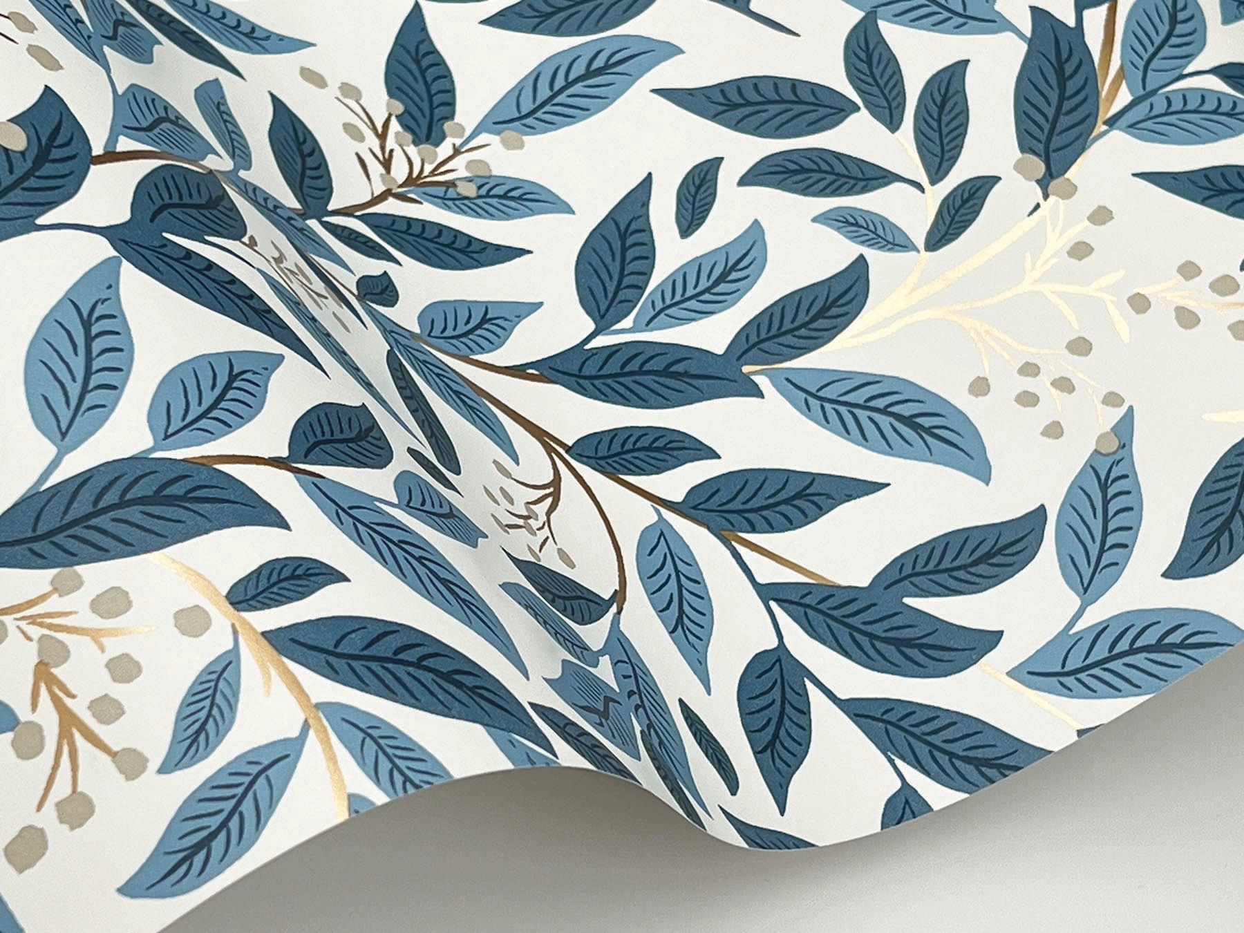 Willowberry Blue Wallpaper large image 