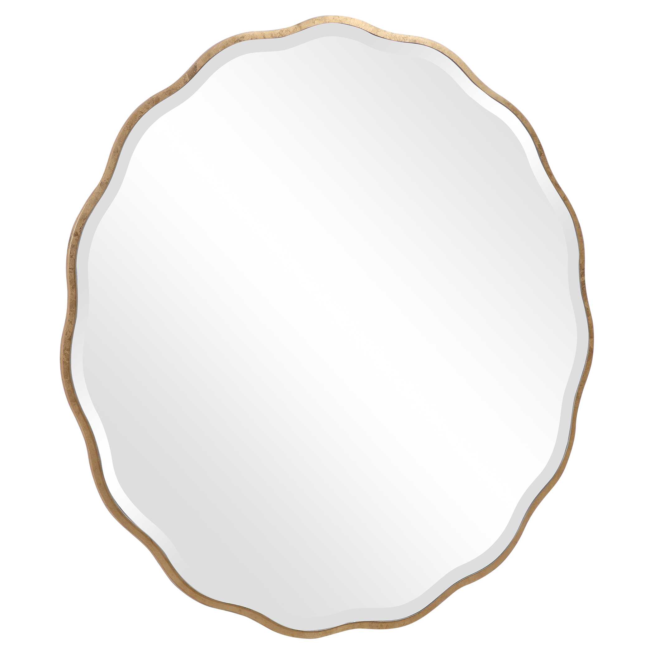 Aneta Gold Round Mirror, by Uttermost, 42" width x 42" height x 0.5" depth View 6