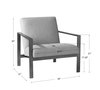 Wills Contemporary Accent Chair, by Uttermost, 30" width x 30" height x 31" depth thumbnail 3