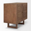 Grier Medium Brown Wood with Cane 2 Door Accent Cabinet thumbnail 5