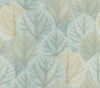Leaf Concerto Turquoise Peel & Stick Wallpaper thumbnail 0