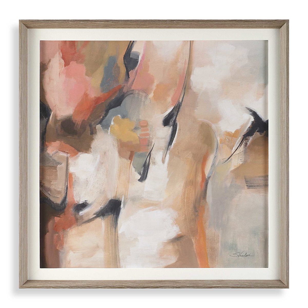 Uphill Framed Abstract Print, by Uttermost, 3'5.37" width x 3'5.37" height x 2" depth View 1