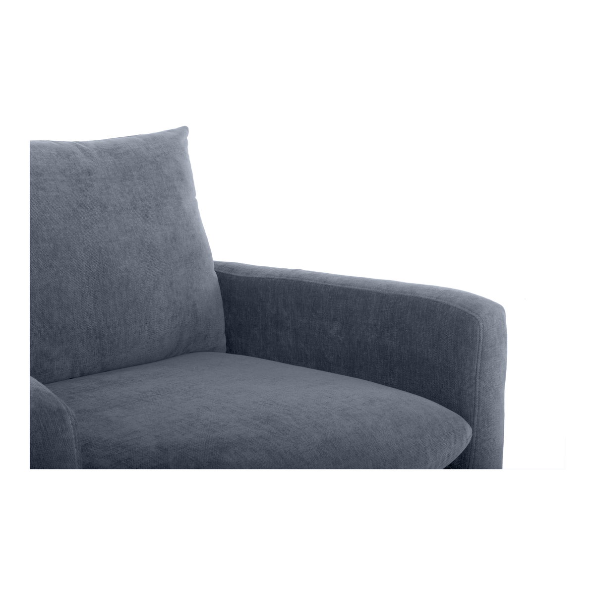 Paris Armchair Blue, Accent Chair by Moe's Home, 30.25" width x 32.5" height x 34.75" depth View 5