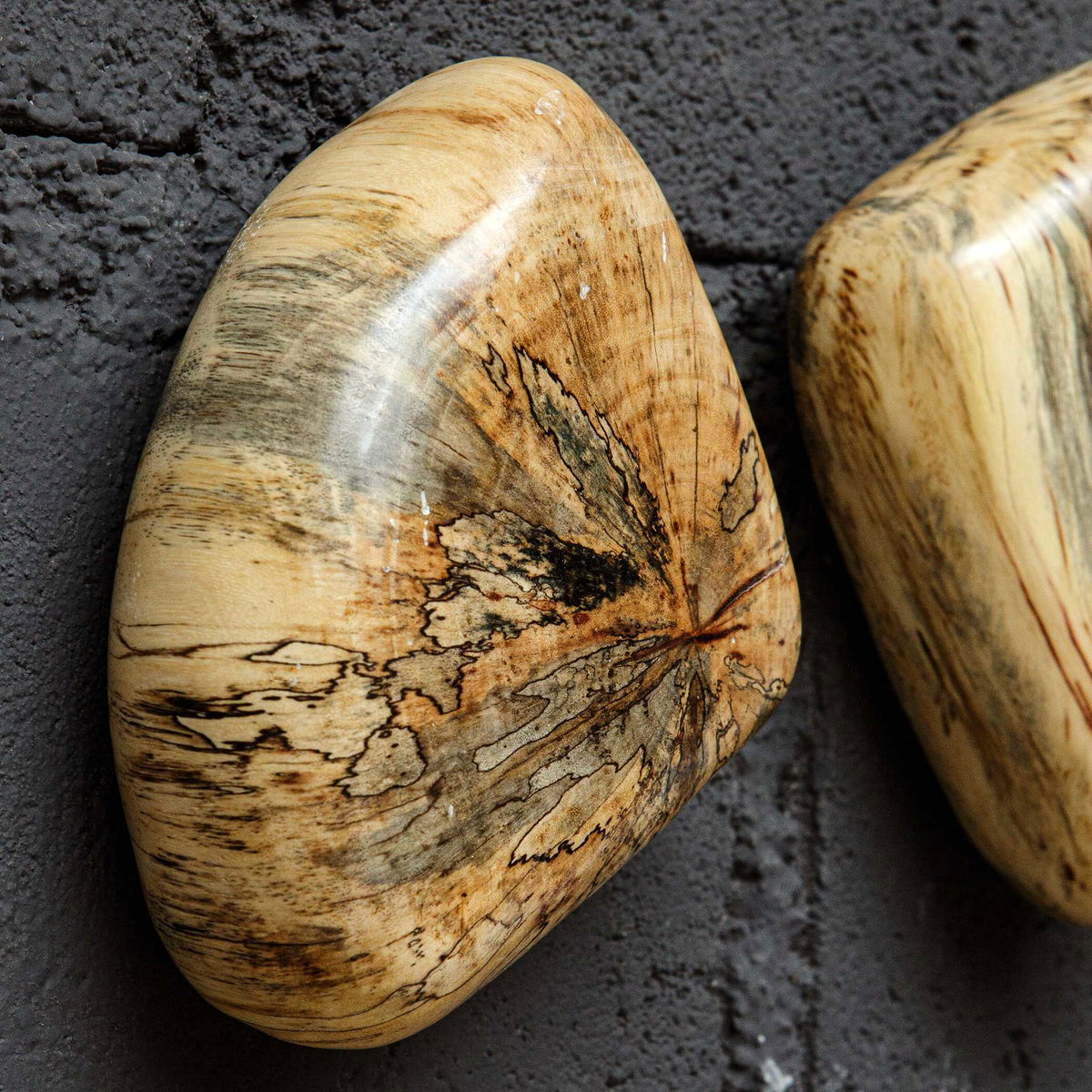 Pebbles Blonde Wood Wall Décor Set/9, Sculptural Wall Art by Uttermost, 6" width x 5" height x 2" depth View 6