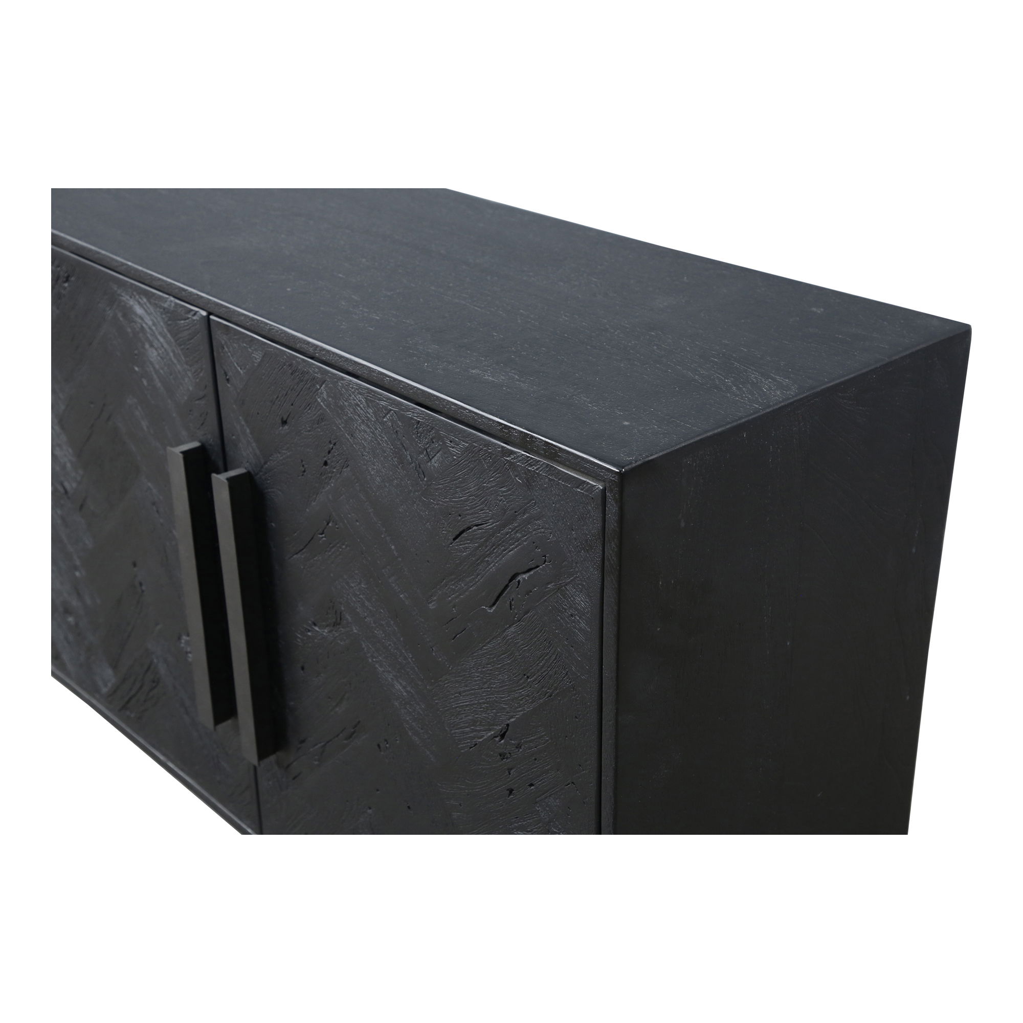 Fishbone Sideboard Black large image 