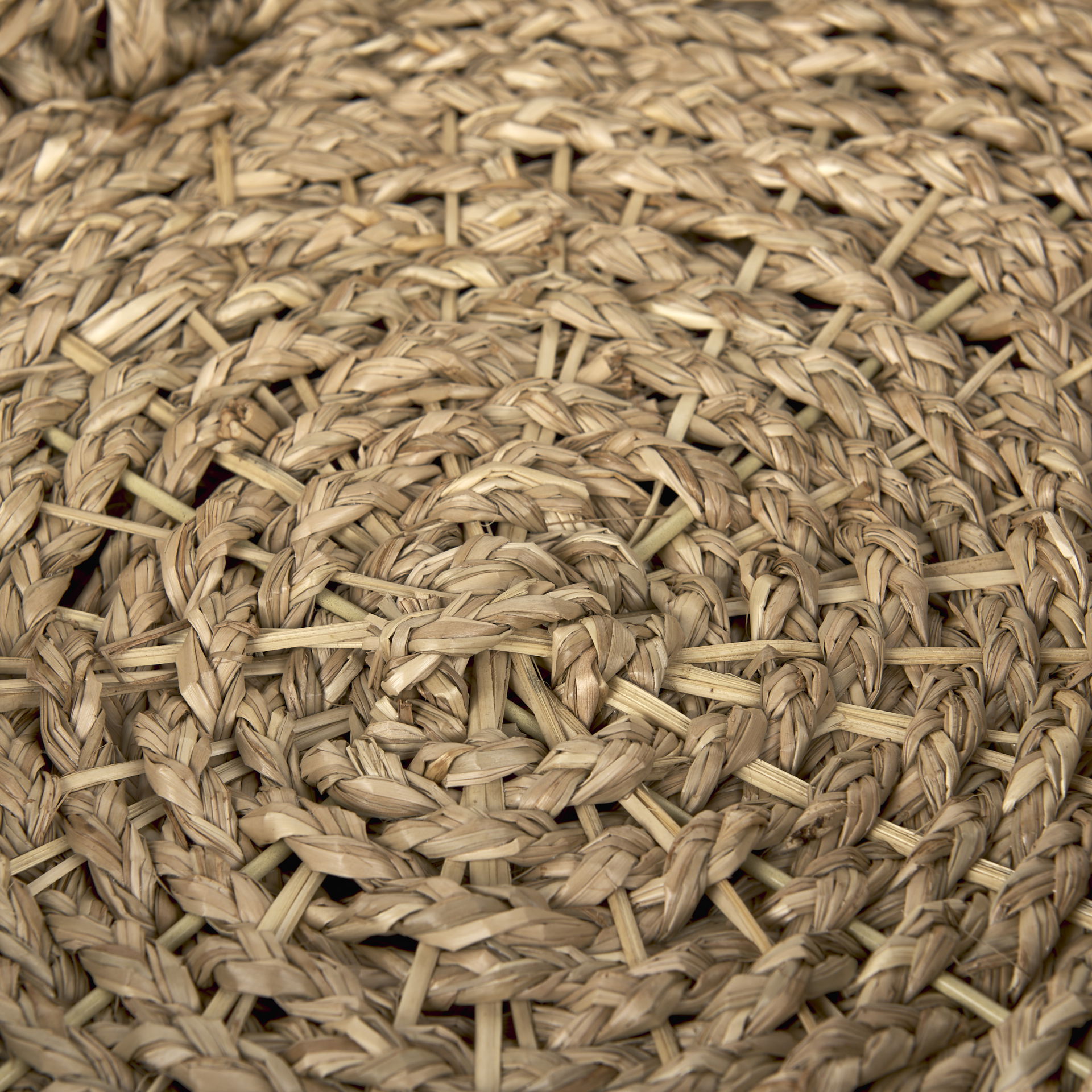 Haini Set of 2 Large Basketweave Seagrass Trays with Loop Handles large image 