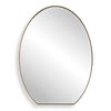 Cabell Brass Oval Mirror, by Uttermost, 24" width x 32" height x 1" depth thumbnail 1